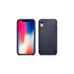 iPhone XR Original Real Leather Back Cover blue iCarer(No Logo) – Bild 1