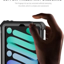 Shellbox - Waterproof case, iPad Mini (6th/7th gen), black – Bild 5