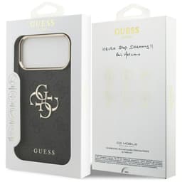 iPhone 17 Pro Max - Étui métal logo or, noir GUHCP17X4GMGCGR – Bild 8