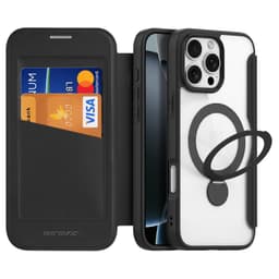 Dux Ducis - iPhone 16 - Skin X Pro Series Case with MagSafe and 360° Ring Stand, Black – Bild 3