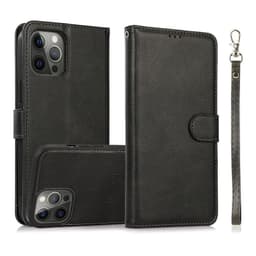 iPhone 17 Pro - Custodia flip magnetica 2in1 con slot per carte e cinturino da polso, nero – Bild 1
