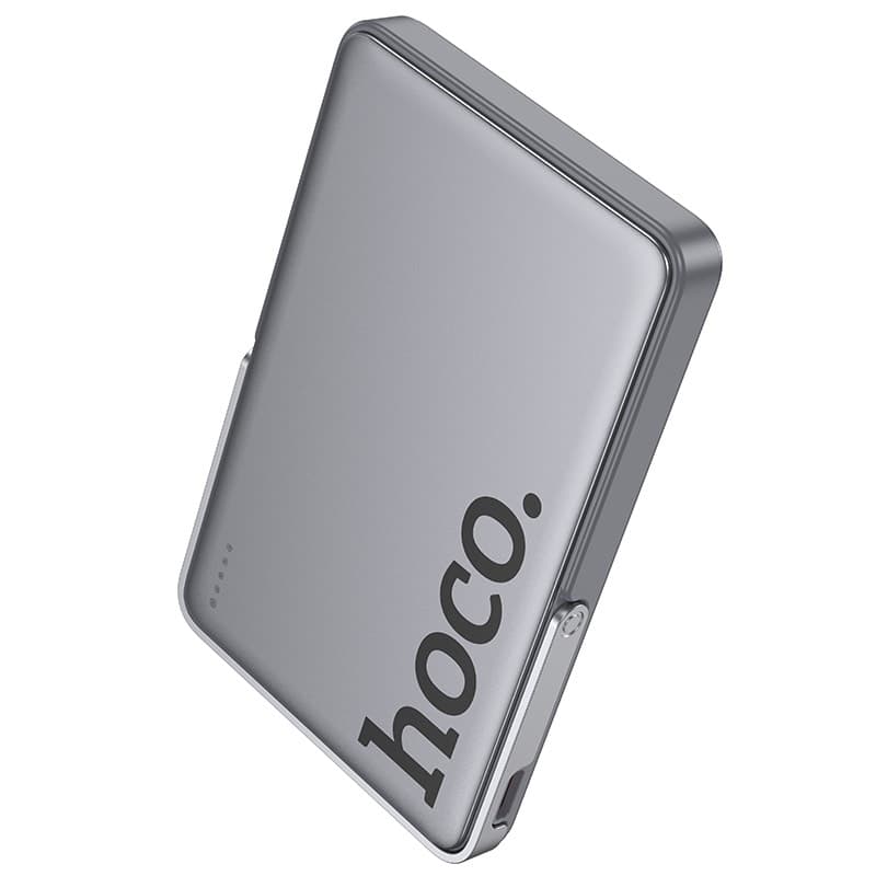 Hoco - Q36 Sunlight PD20W power bank magnetic suction+holder(5000mAh), dark gray – 3