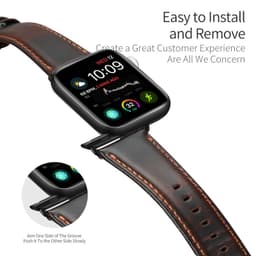 Apple Watch - Cinturino DUX Business (42mm/44mm/45mm/46mm(10.Gen)/49mm), Marrone scuro – Bild 6