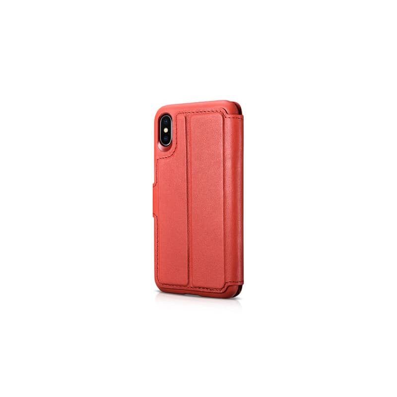 iPhone X/XS iCarer Detachable PU Leather Wallet Case red – 2
