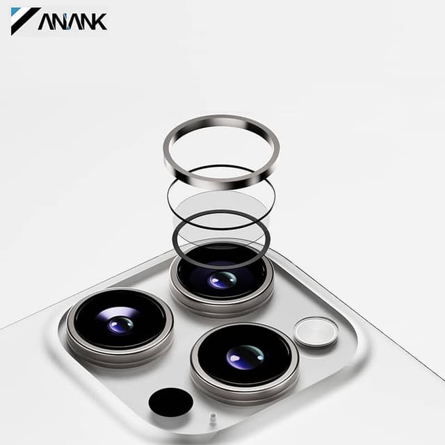 ANANK iPhone 16 Pro / 16 Max - Rear camera armored glass - 99AR Corning Glass - Dual Lens Protection, Transparent