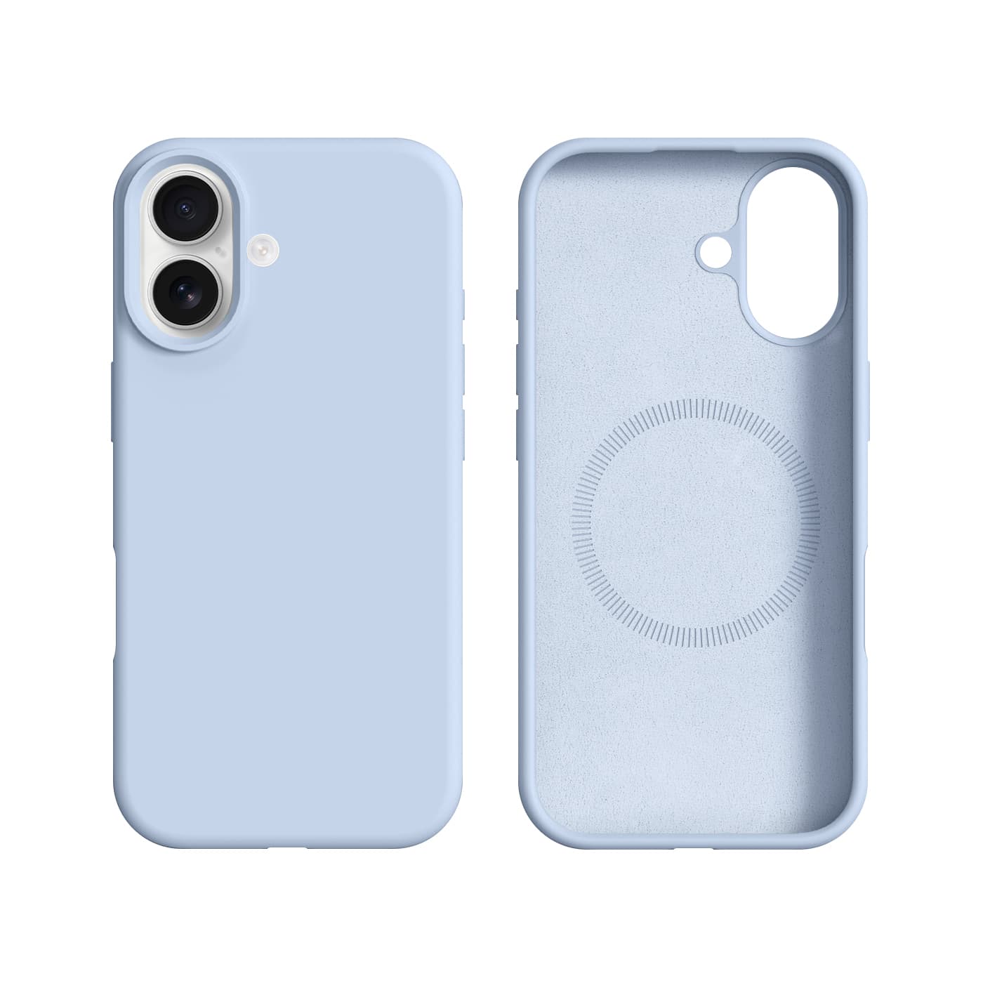 RPD - iPhone 16 Burom Silicone Case mit MagSafe, Blau