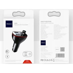 Rock - B300 - 2-port USB car charger with FM transmitter, black – Bild 3