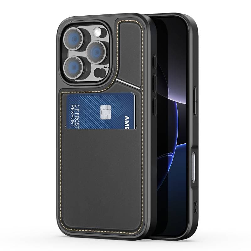 Dux Ducis - iPhone 16 - Rafi II Kickstand mit MagSafe, RFID-blockierend, vertikaler Stand, schwarz – 4