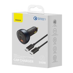 Baseus - Carica rapida - Caricatore rapido multiplo per auto, 160W, grigio (TZCCZM-0G) – Bild 2