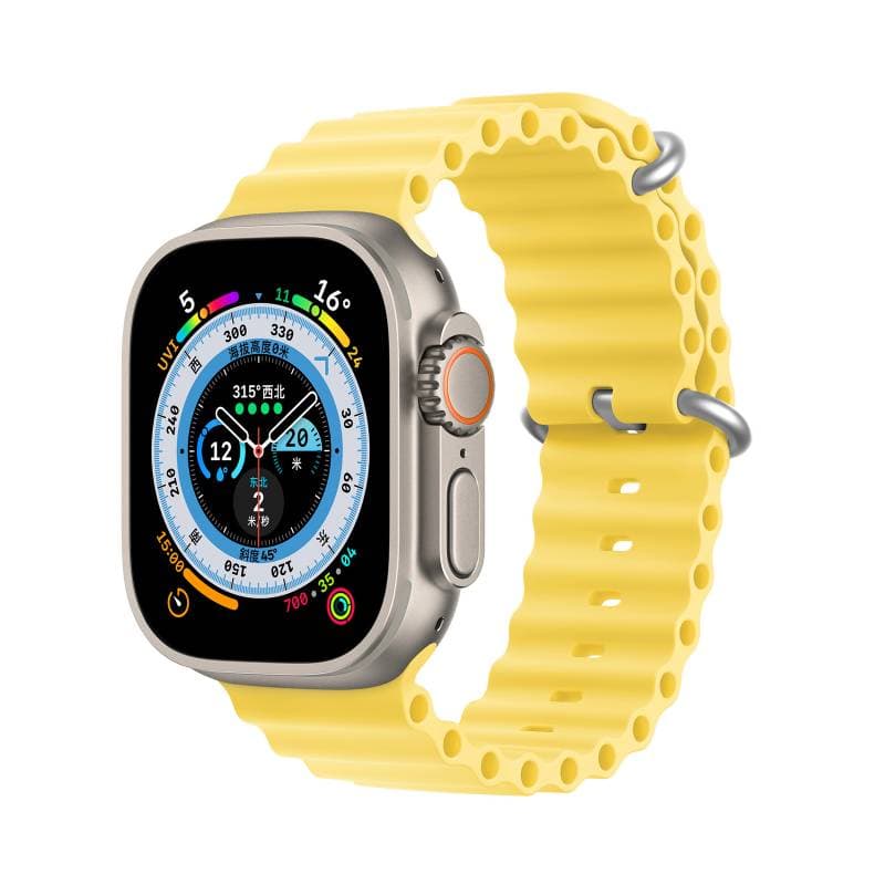 Apple Watch - DUX OceanWave Version Strap - 42mm/44mm/45mm/46mm(10.Gen)/49mm, Gelb