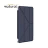 iPad 10.2" (iPad 7/8/9) - Étui portefeuille Mutural pour iPad avec porte-stylo, bleu foncé