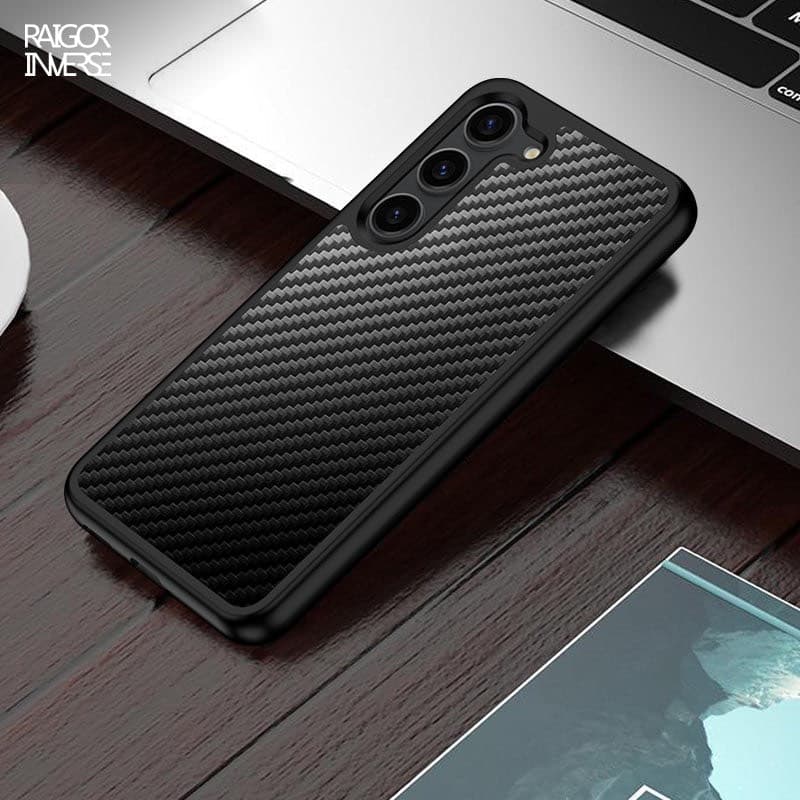Samsung Galaxy S23 Plus - Custodia Raigor serie Scott nero carbonio – 3