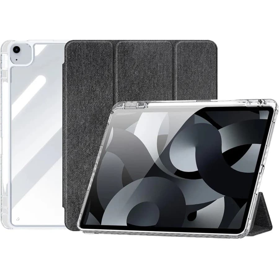 iPad Air 13 (2024) iPad Pro 12.9 (2018/20/21/22) -Dux Ducis Unid Series, aufstellbares Flip-Etui, schwarz
