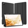 Samsung Galaxy Tab S7 FE / S7 Plus / S8 Plus - Dux Ducis Domo Series, étui à rabat relevable, noir