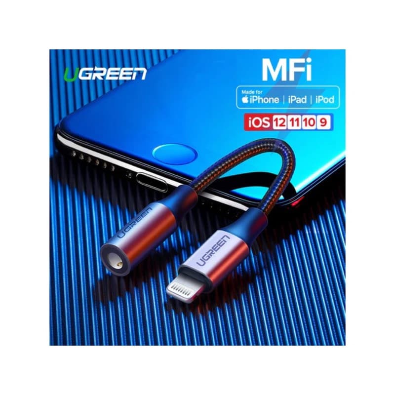 Ugreen – Lightning auf 3.5 mm Klinke Adapter MFi (US211 / 30756), schwarz – 2