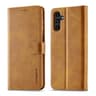 Samsung Galaxy Note 10 Plus - LC.IMEEKE Wallet Etui mit 3 Kartenfächern & Magnetverschluss, hellbraun/orange