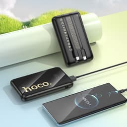 Hoco - Q37 Graceful Powerbank 10000mAh con 22,5W+PD20W e 1 cavo Lightning + 1 cavo USB-C, nero – Bild 7