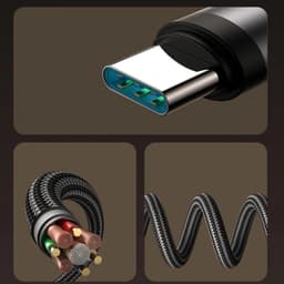 Joyroom 90° Câble de recharge rapide Type-C vers Lightning (S-A56), 1.2m, noir – Bild 4