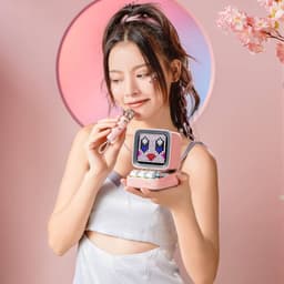 Divoom - DitooMic- Altoparlante Pixel Art a 8 bit - Bluetooth - Karaoke e Voice Morphing - Rosa – Bild 3
