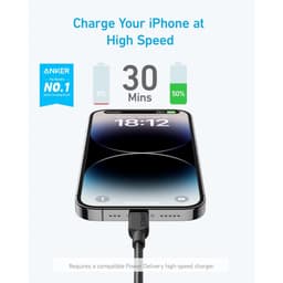 Cavo intrecciato Anker 310 - da USB-C a Lightning - 1,8 m - nero – Bild 5