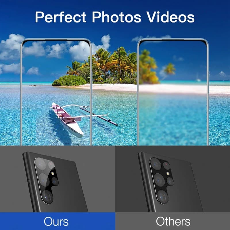 Samsung Galaxy S25 Plus - Vetro temperato / fotocamera posteriore in vetro blindato - nero a tutta superficie – 3