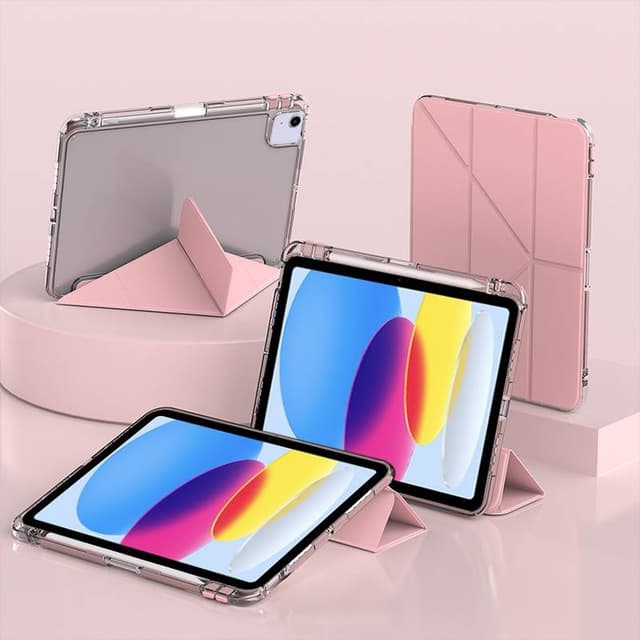 iPad 10,2" (iPad 7/8/9) - Custodia Folio Mutural per iPad con portapenne, rosa