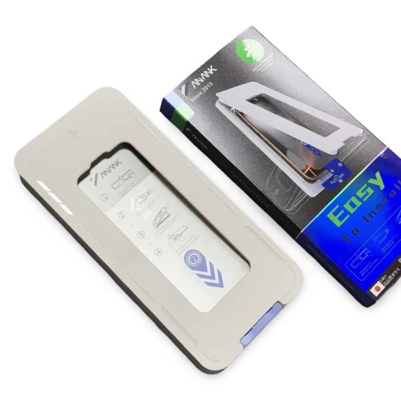ANANK - Vetro blindato 2.5D HD / protezione dello schermo - rinforzato 2X - con scatola di installazione per iPhone 16 Pro – 3