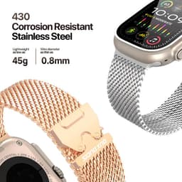 Apple Watch - Cinturino DUX Milanese Air - 38mm/40mm/41mm/42mm(10.Gen), oro rosa – Bild 5