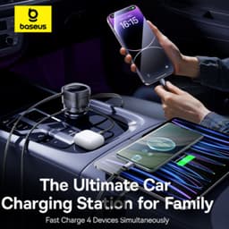 Baseus Enjoyment Max car charger - 90W dual USB-C to Lightning, black – Bild 6