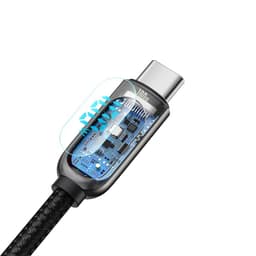 Baseus - Affichage - Câble de recharge rapide type-C vers type-C, 100W 1m, noir (CATSK-B01) – Bild 4