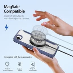 iPhone 16e/17e - Dux Ducis Skin X Series Magsafe bleu foncé – Bild 2