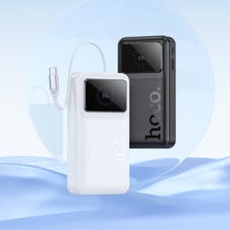 Hoco Q41 Powerbank 20000mAh avec câble télescopique (1xUSB-C) et écran, 22.5W+PD20W, noir – Bild 4