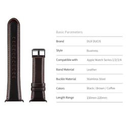 Apple Watch - DUX Business Strap (38-42mm), dark brown – Bild 5