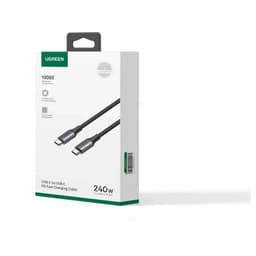UGREEN - USB-C to USB-C 240W Fast Charging Gewobenes Kabel, US535 2m, Space Gray – Bild 3