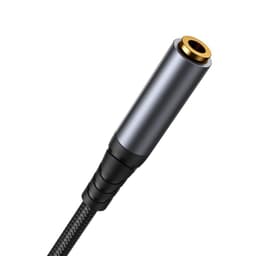 Joyroom - SY-A09 Câble d'extension AUX série transfert audio (3,5mm mâle vers 3,5mm femelle, 1,2m), Noir – Bild 3