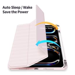 Apple iPad Air 6 11/Air 4/5 10.9 - Dux Ducis Serie Toby con supporto per Apple Pencil, rosa – Bild 8