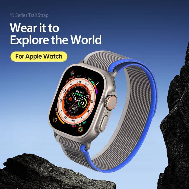Apple Watch - DUX YJ Version Strap - 38mm/40mm/41mm/42mm(10.Gen) Blau-Grau – 4