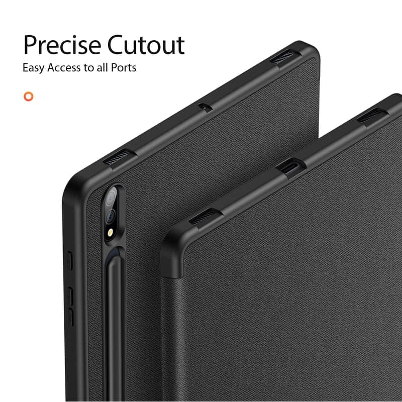 Samsung Galaxy Tab S7 FE / S7 Plus / S8 Plus - Serie Dux Ducis Domo, custodia flip stand-up, nero – 4