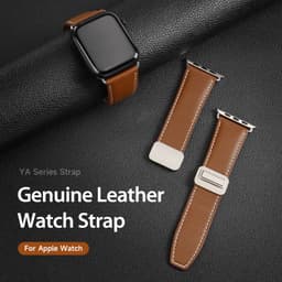 Apple Watch - DUX Gadget Series Armband aus echtem Leder (42mm-49mm), YA Version, Braun – Bild 5