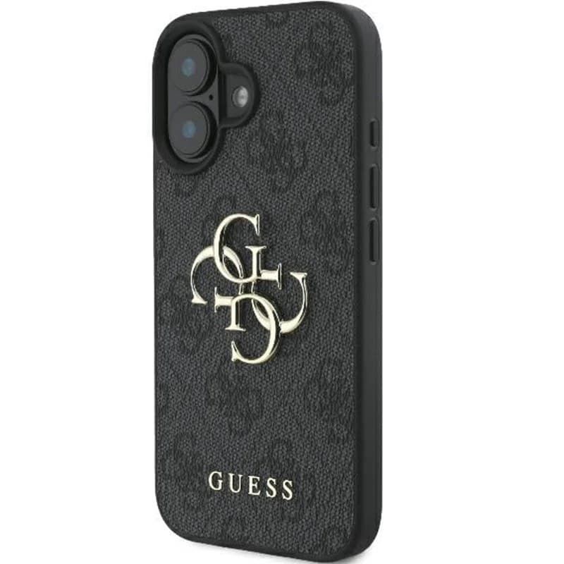 iPhone 16 - Guess Metal Logo Case Schwarz – 3