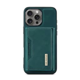 iPhone 11 - DG.MING Etui, Leder-Optik, Kartenfach & Magnetverschluss, Grün – Bild 7