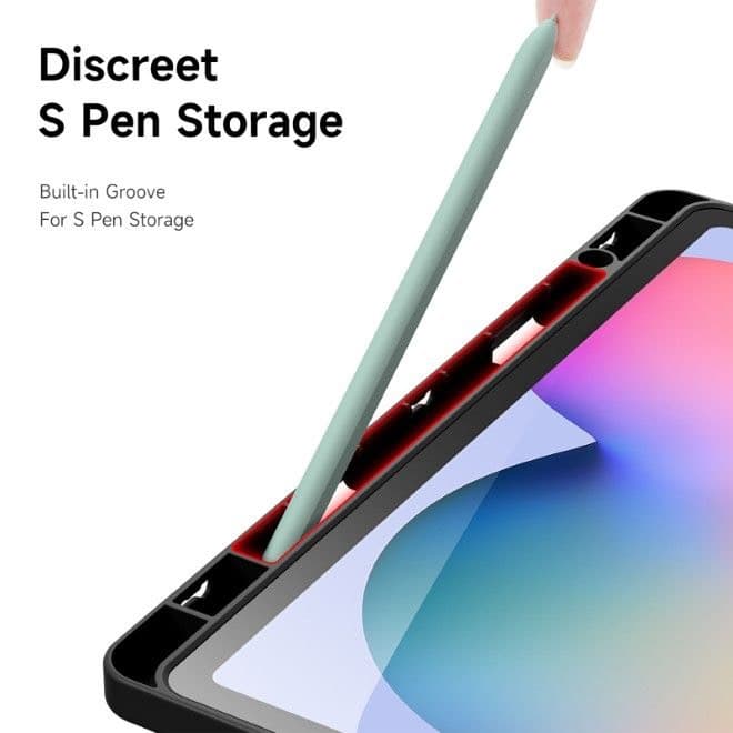 Samsung Galaxy Tab S6 Lite (2020/2022/2024) - Dux Ducis Magi Series, étui à rabat relevable, noir – 4
