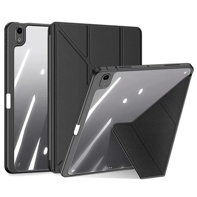 iPad Air 4/5/6/7 - Serie Dux Ducis Magi, custodia flip stand-up, nera