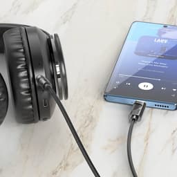 Hoco UPA30 Digital Audio / AUX Umwandlungskabel auf Typ-C, Schwarz – Bild 4