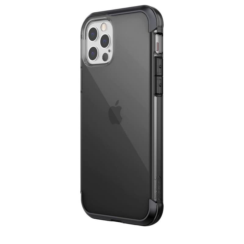 iPhone 15 Plus - Raptic Defense Air Clear Case Schwarz
