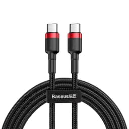 Baseus - Cafule - Type-C PD2.0 60W Schnellladekabel, 2m, Rot + Schwarz (CATKLF-H91) – Bild 1