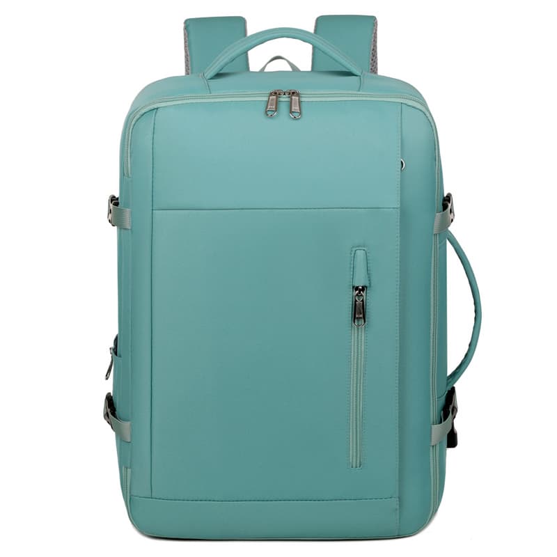 Okade S3610 Laptop backpack 17.3 inch - Business travel backpack with USB, suitcase design, mint green – 2