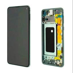 Samsung Galaxy S10e verre frontal / LCD vert, neuf, pulled – Bild 1