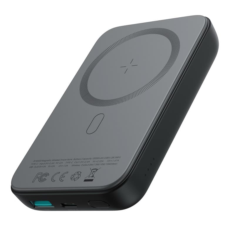 Joyroom - 20W Magnetische Wireless Powerbank, 10.000mAh, inkl. Type-C zu Type-C 60W Kabel (0,25m), Schwarz (JR-W020)