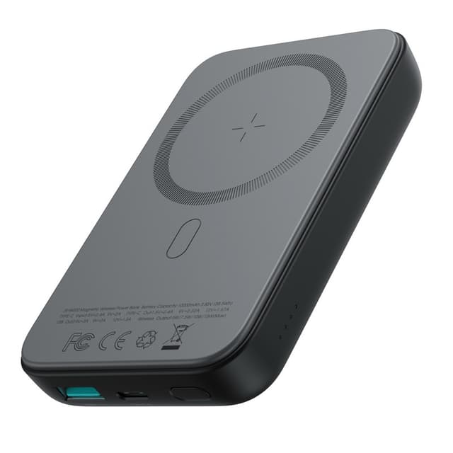 Joyroom - 20W Magnetic Wireless Powerbank, 10.000mAh, incl. Type-C to Type-C 60W cable (0,25m), Black (JR-W020)